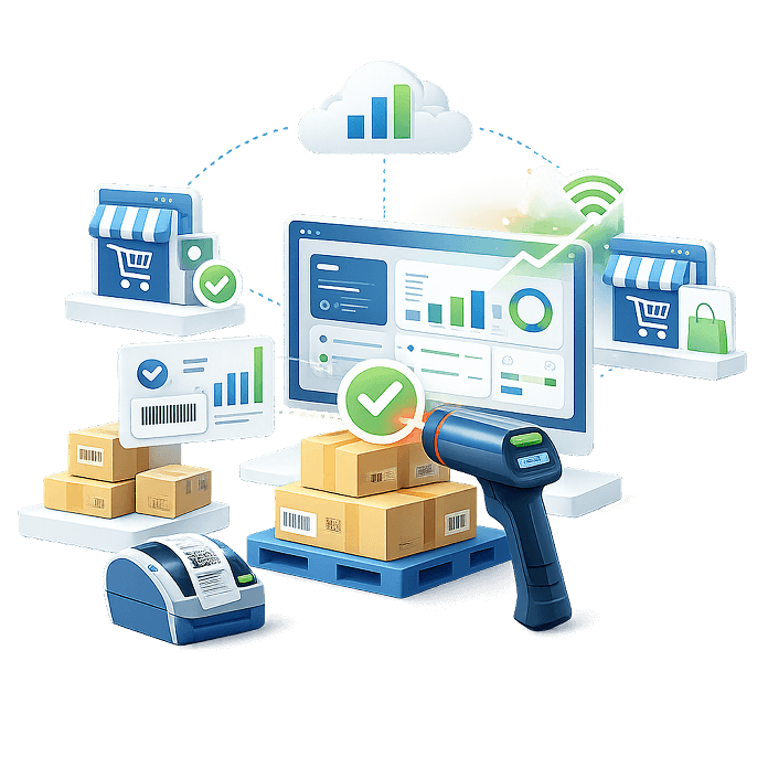 Get real-time inventory accuracy using barcode and label scanning.