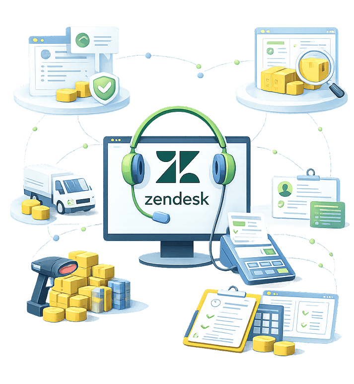 Give support teams full operational context with Zendesk.