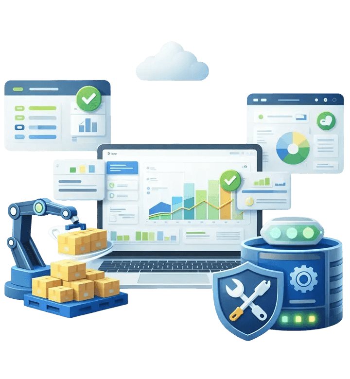 A sophisticated ERP engine under an easy-to-grasp UI