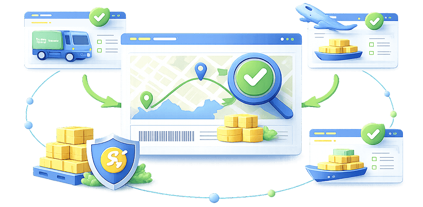Get the best rate and shipping route